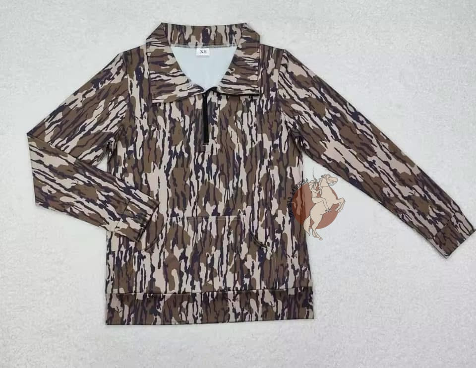 Bottomland Camo Pullover