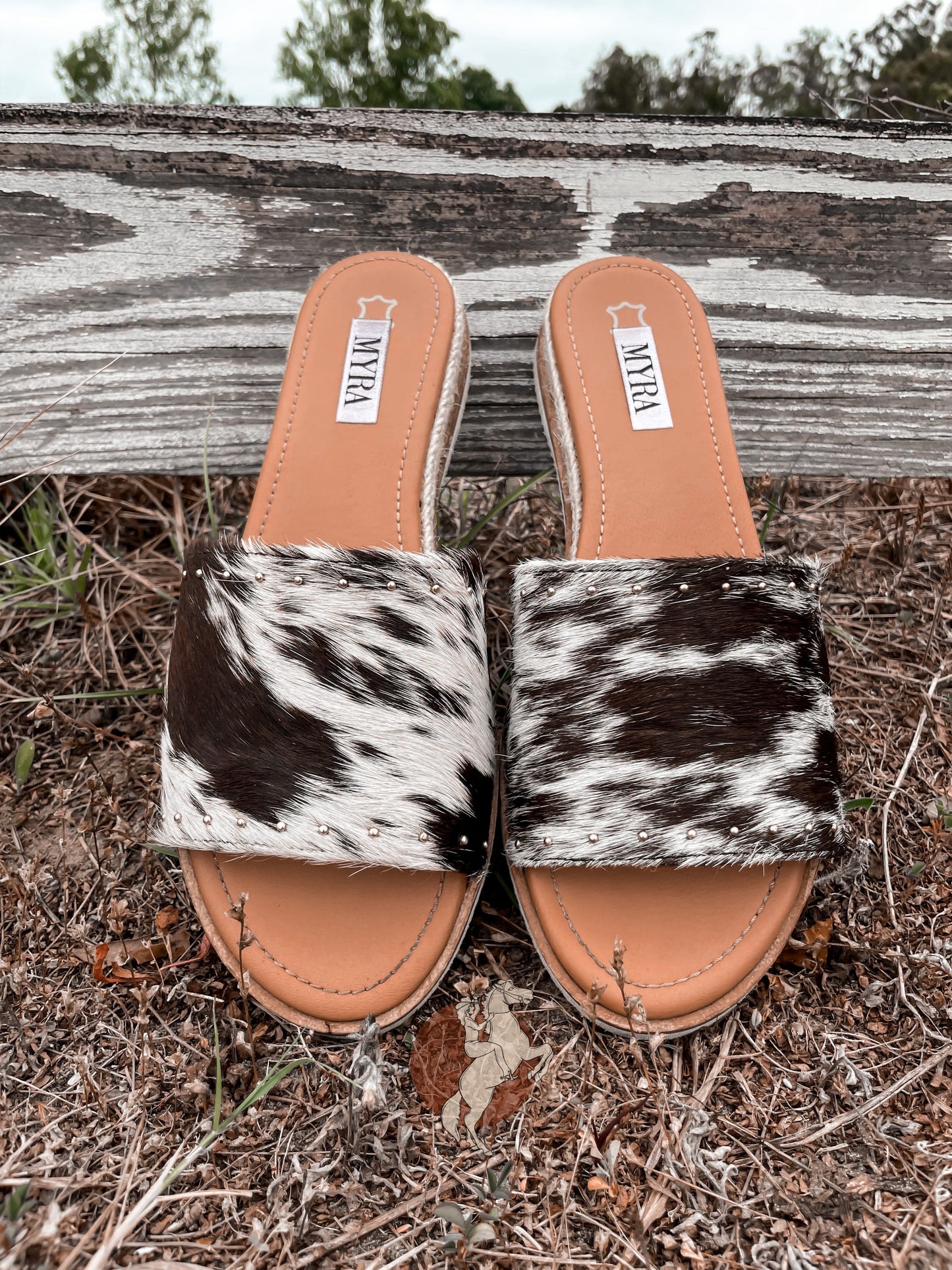 The Lyla Cowhide Sandals