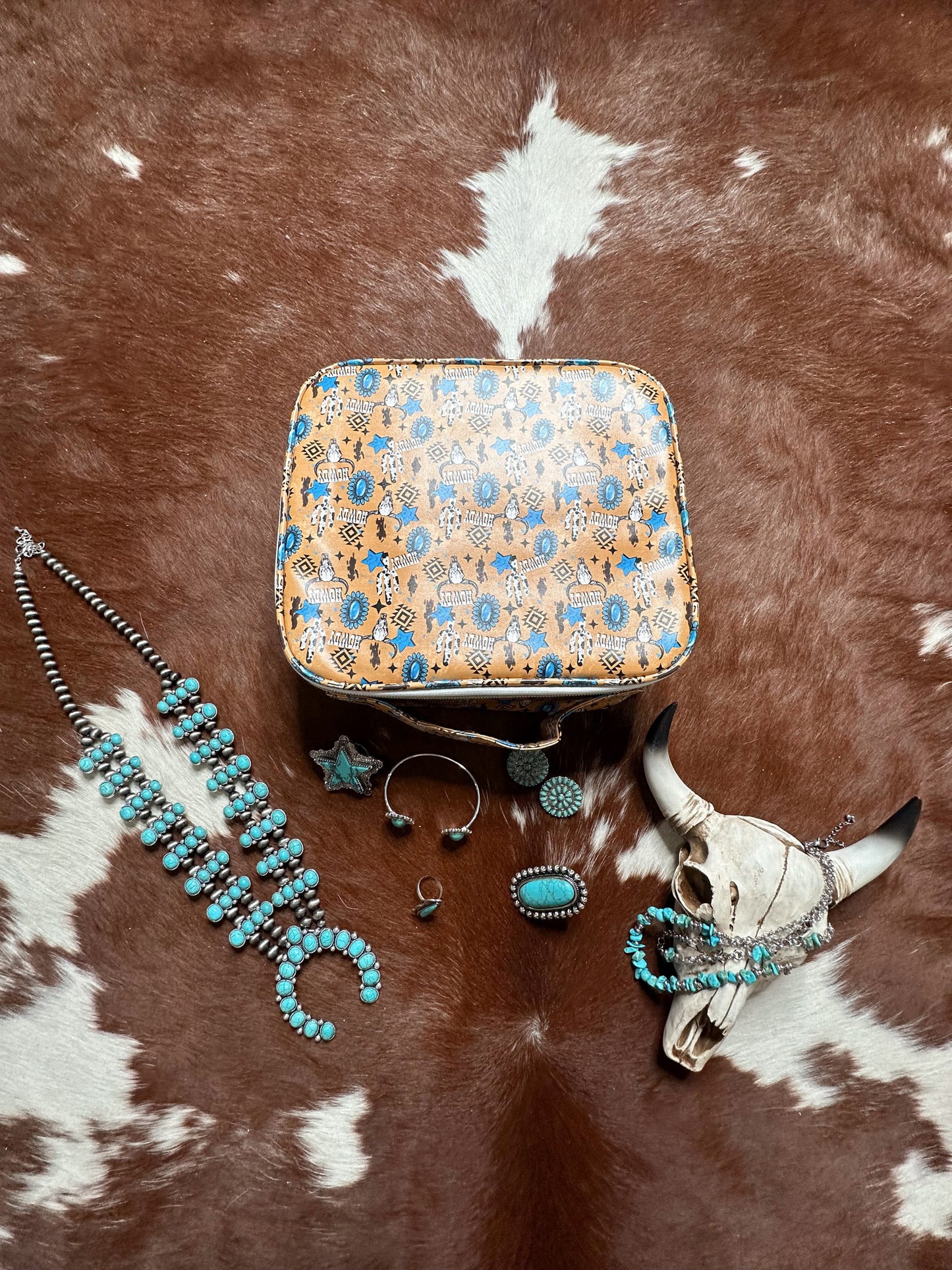 Howdy Jewelry/Makeup Travel Case