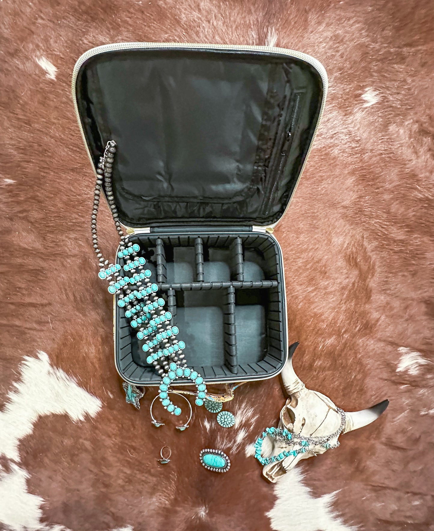 Howdy Jewelry/Makeup Travel Case