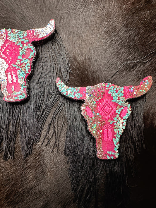 Pink & Turquoise Longhorn Freshie